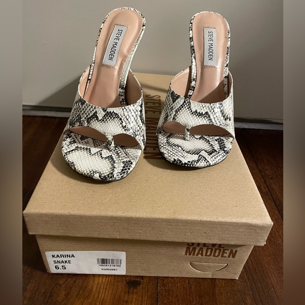 Steve Madden: Snake Women's Steve Madden Karina Snake Heels | size 6.5